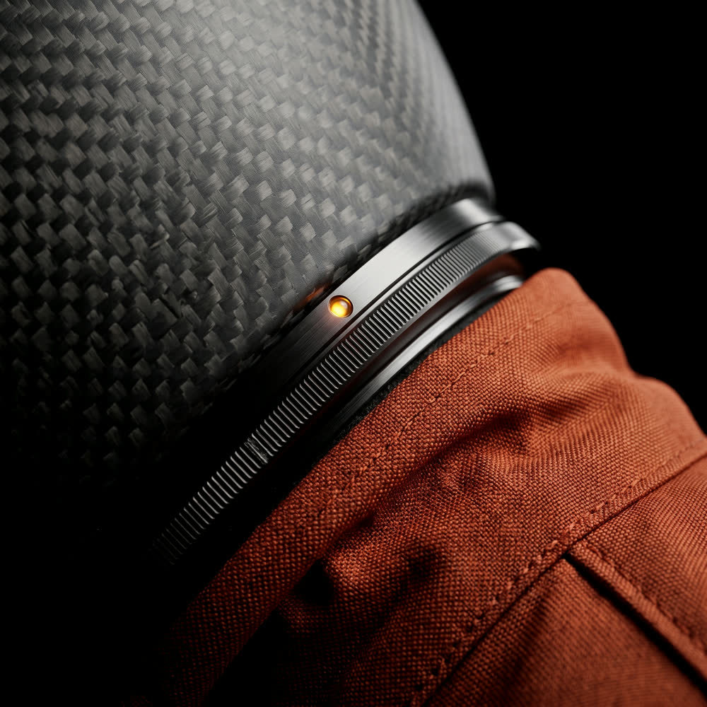 Macro detail of the collar seal ring
