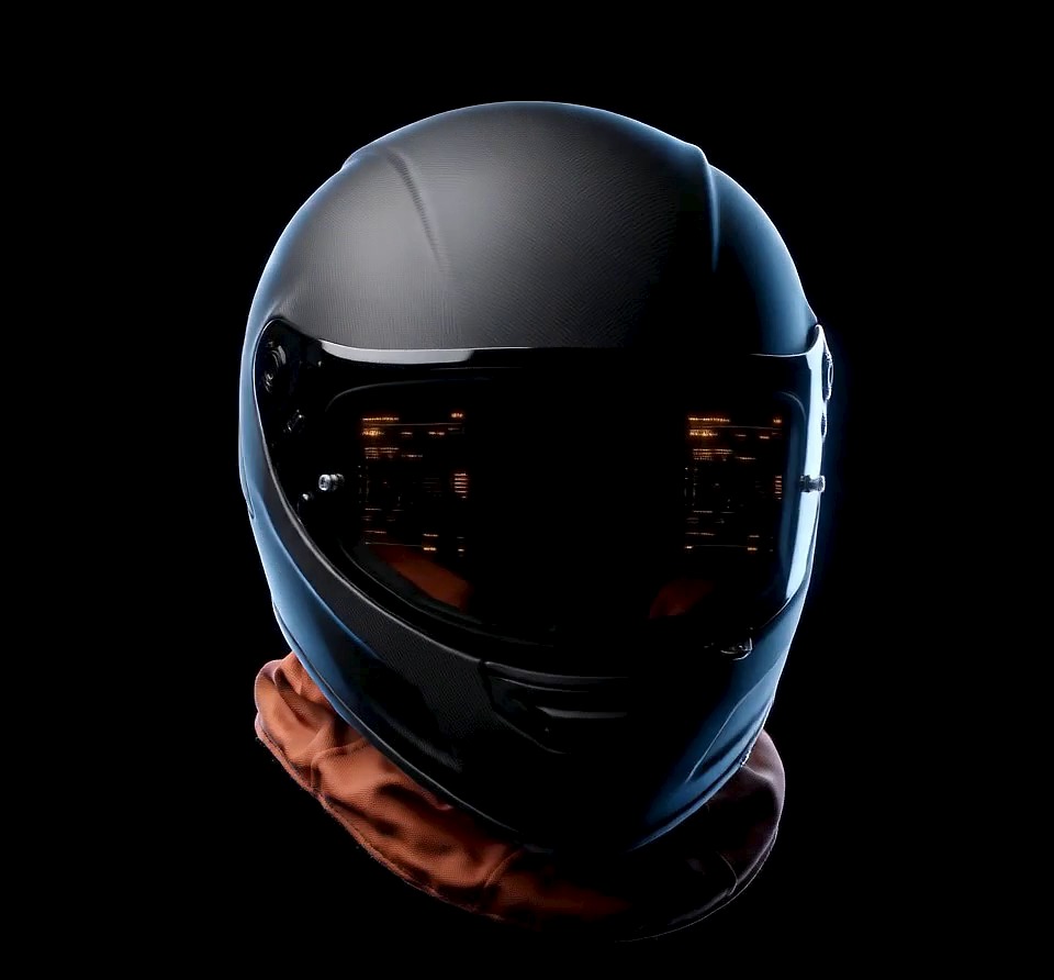 Neural Visor XV helmet, facing the camera